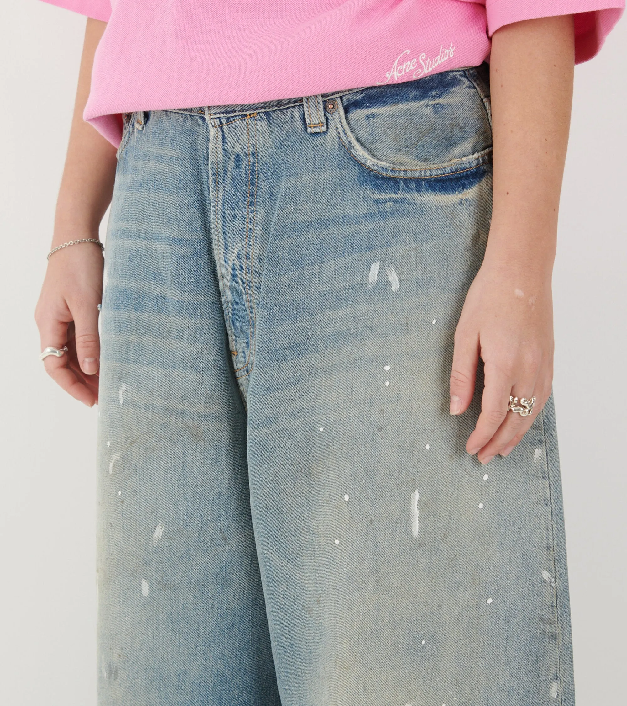 2023F Super Baggy Fit Jeans Light Blue