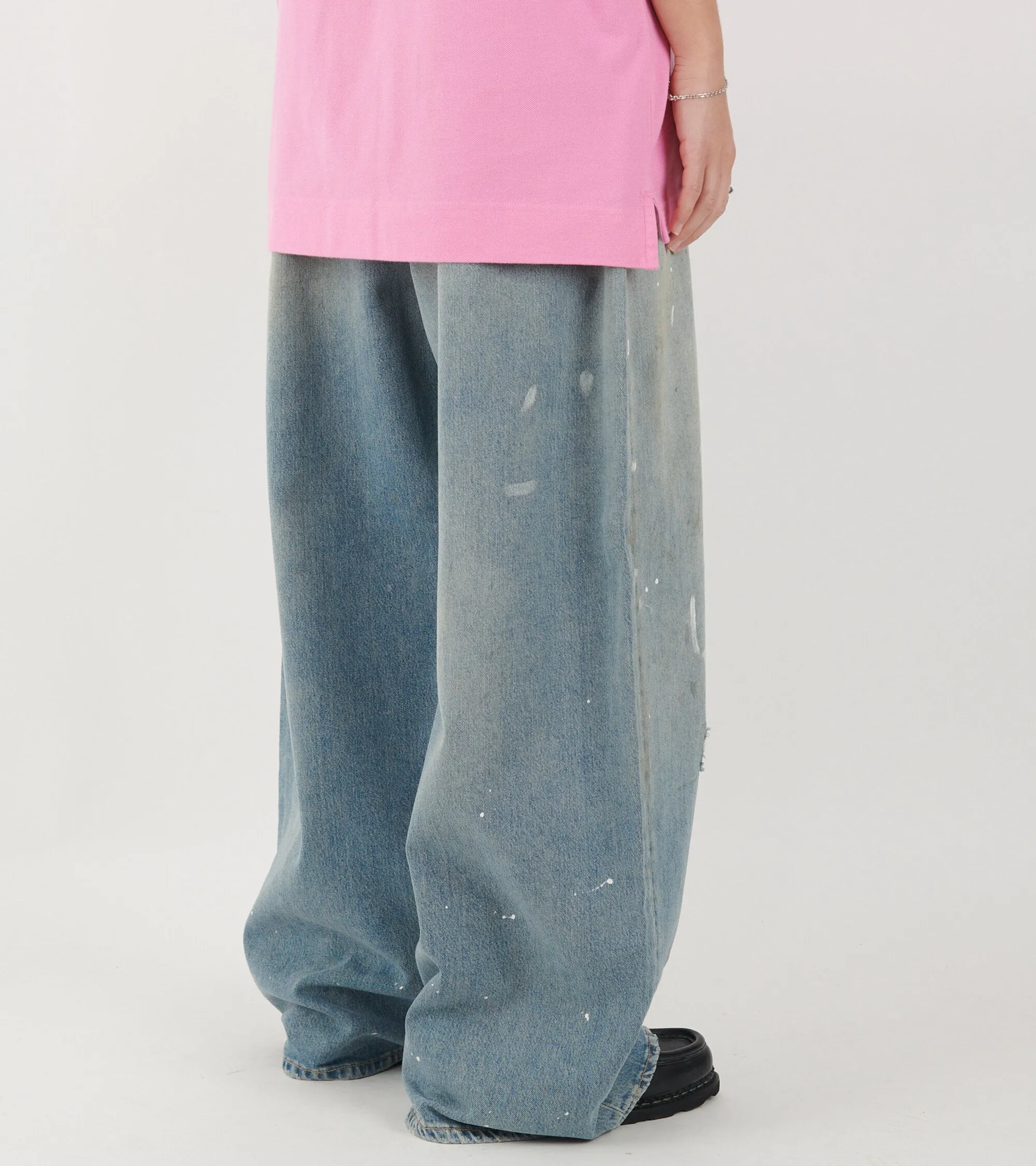 2023F Super Baggy Fit Jeans Light Blue