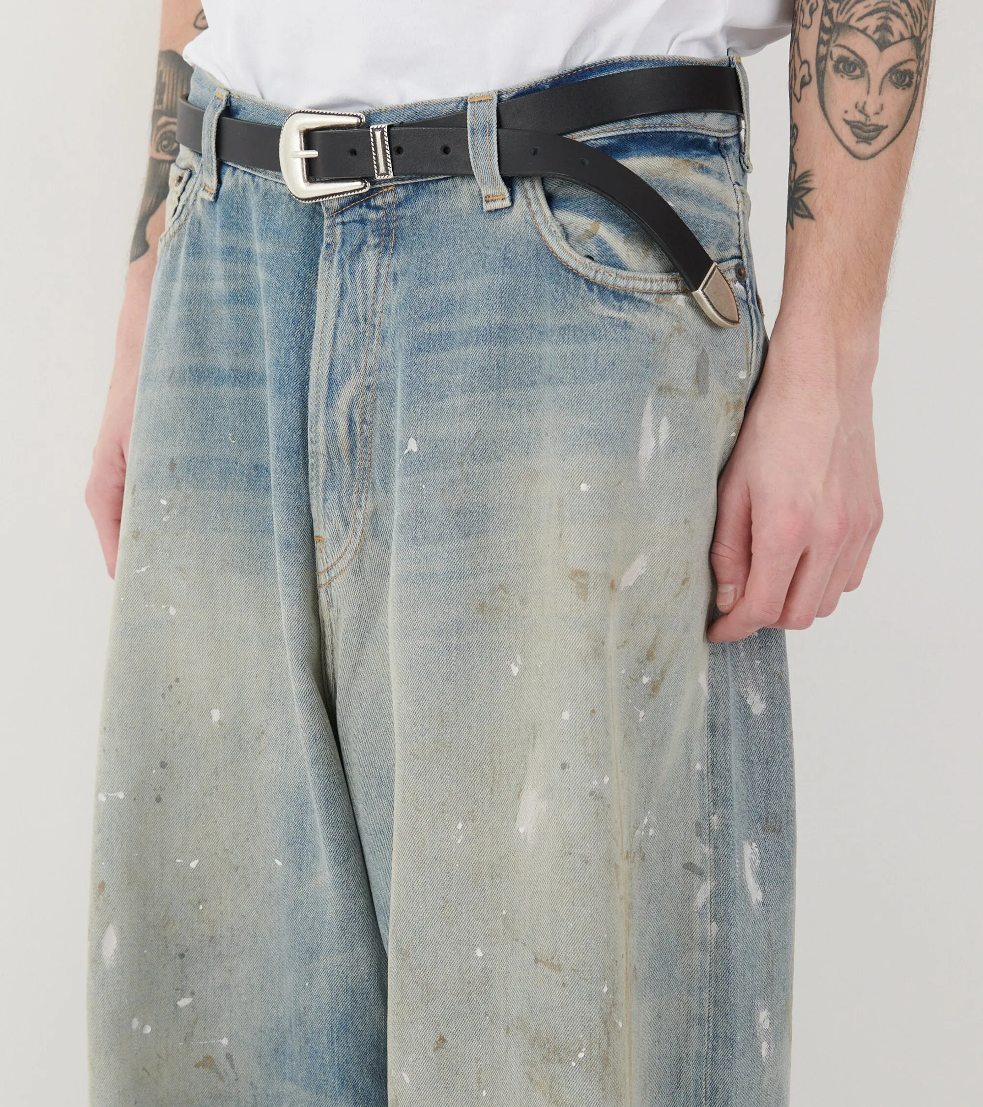 2023M Super Baggy Fit Jeans Light Blue