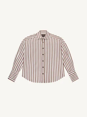 Alexander: Tencel, Chocolate Stripe x Felicity Kay