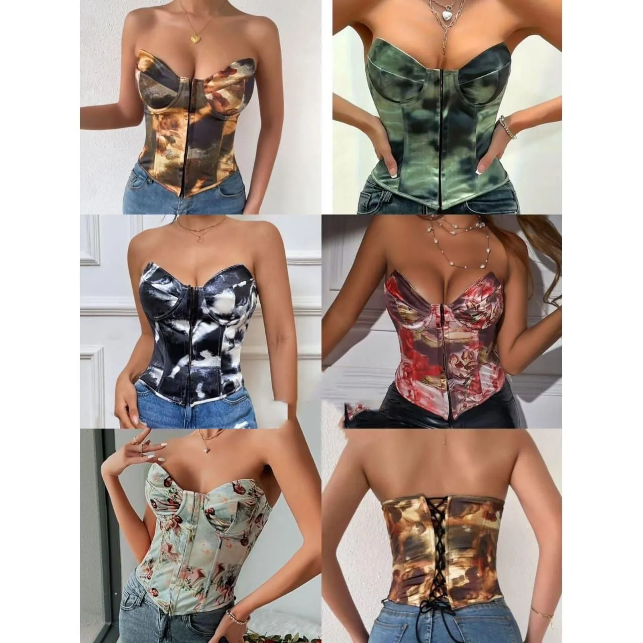 Asymmetrical Hem Crop Tops