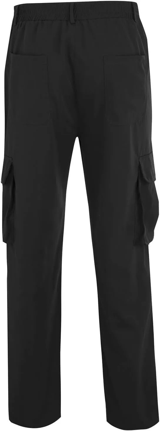 Camo Cargo Pants for Men Loose Fit Casual Lightweight Straight Cargo Sweatpants with Pockets Outdoor Hiking Joggers