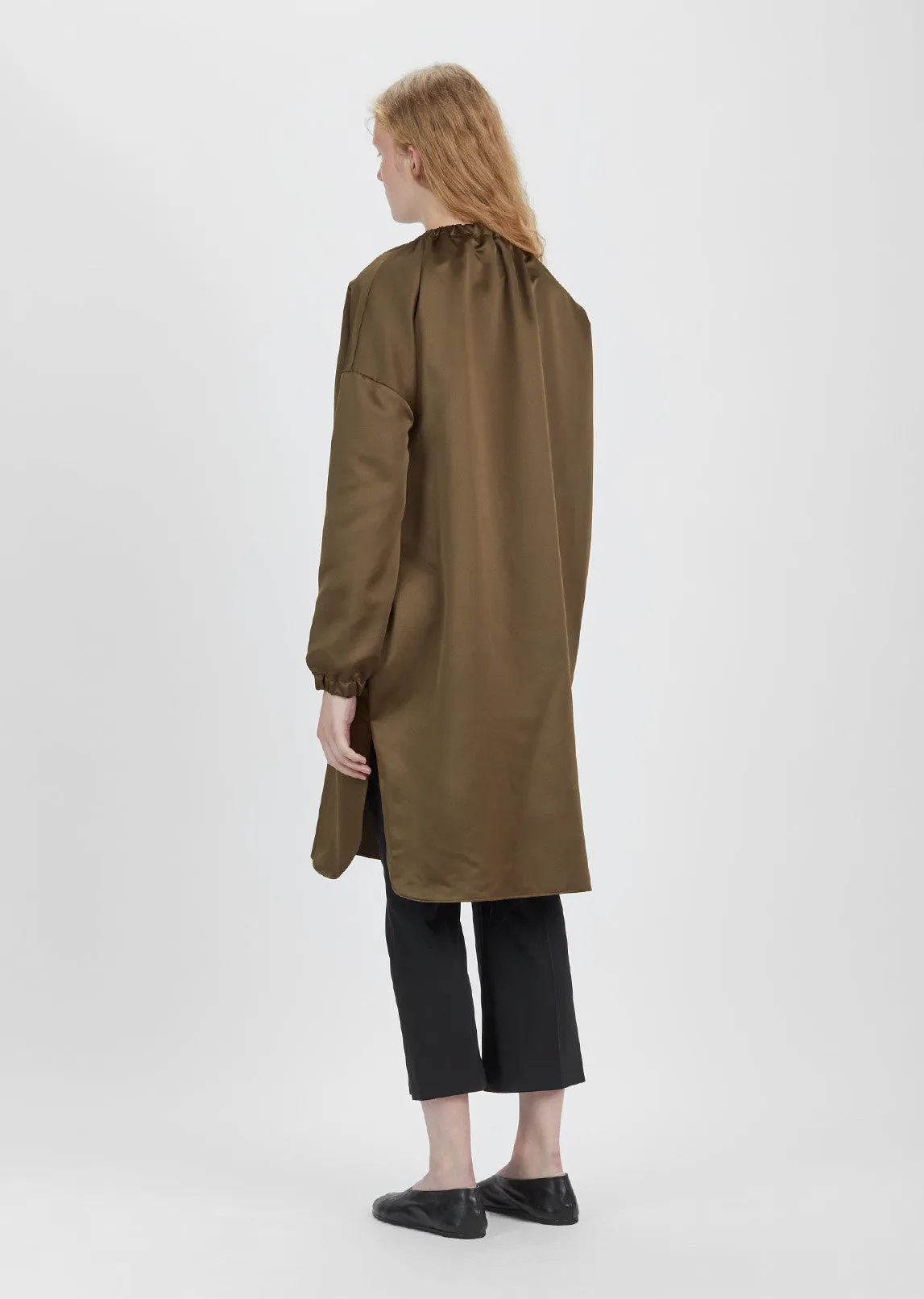 Elastic Collar Long Tunic