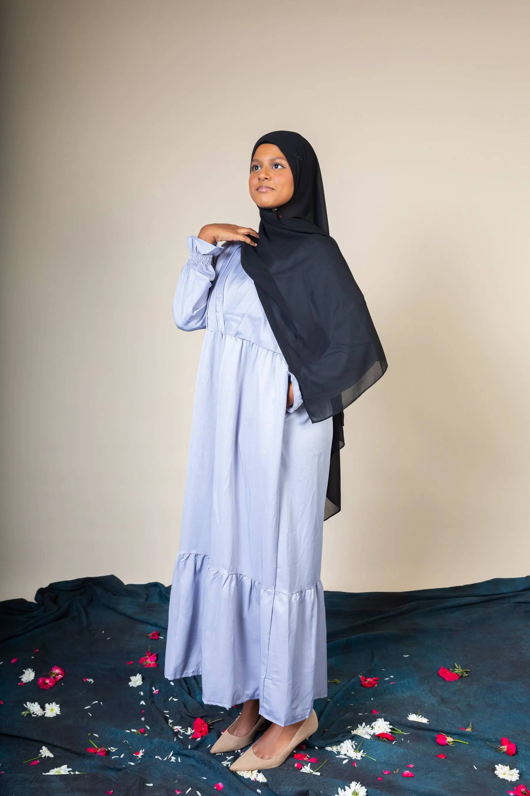 ELMIRA MAXI DRESS - SKY