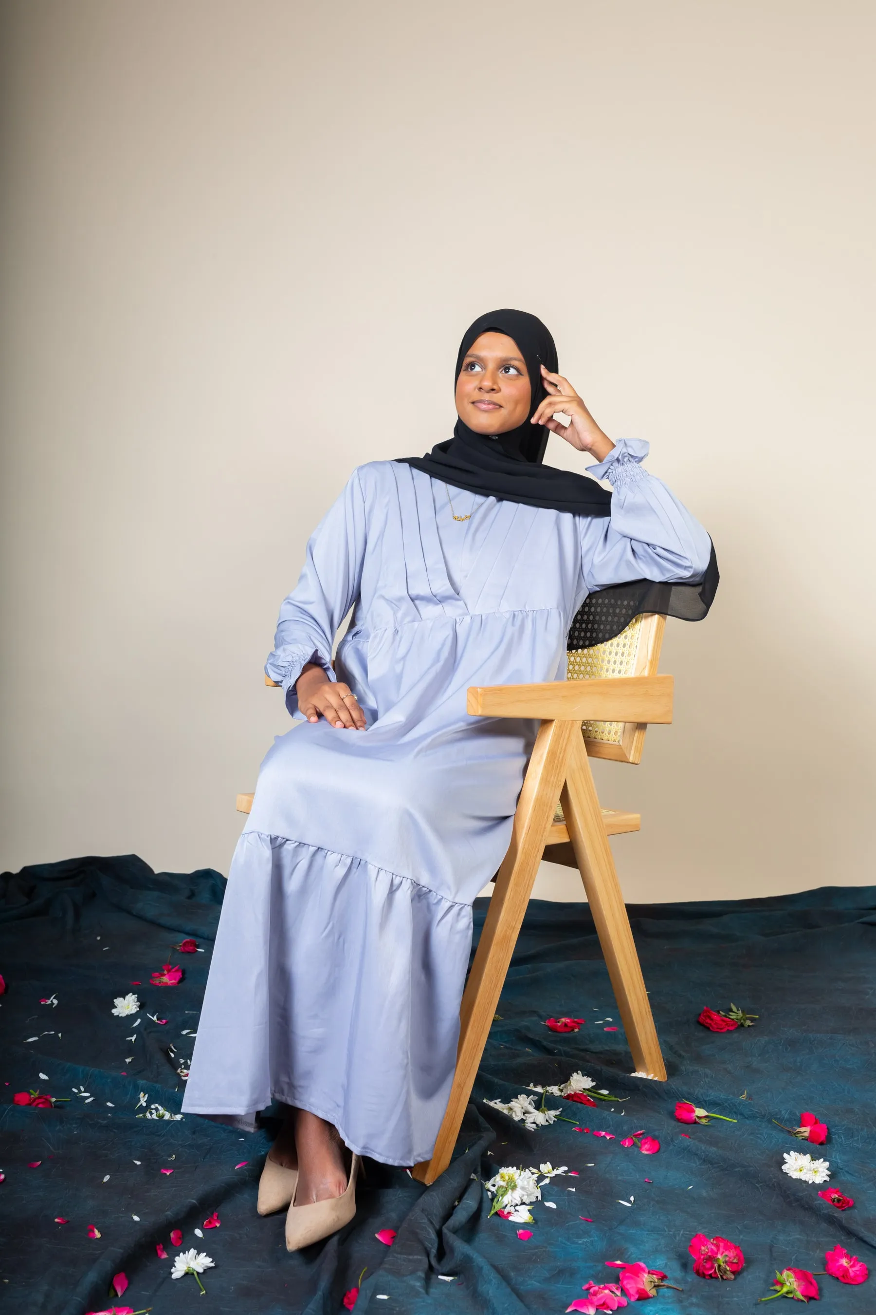 ELMIRA MAXI DRESS - SKY