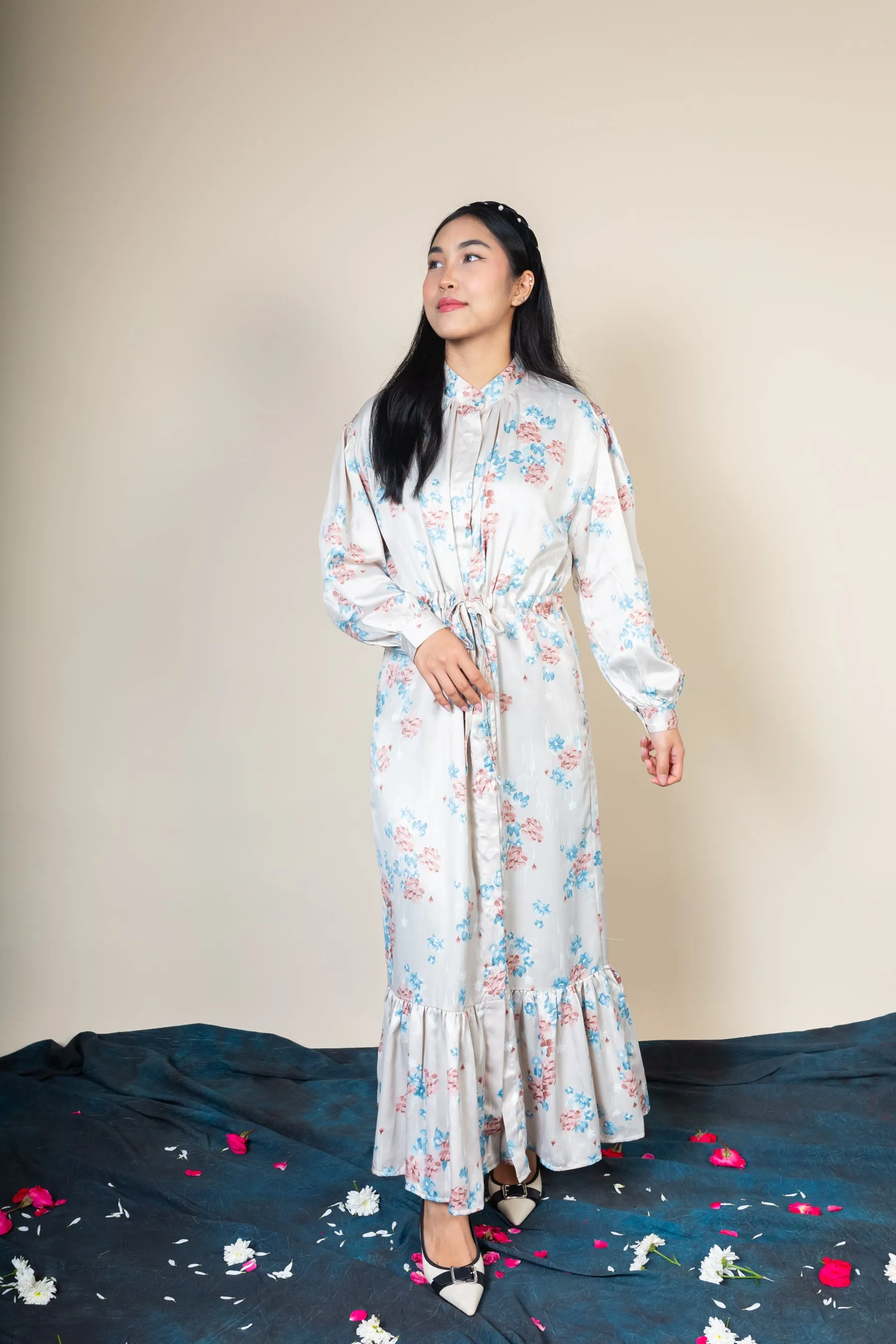 FAYE MAXI DRESS - CLOUD