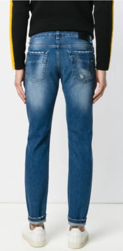 FENDI - distressed skinny jeans