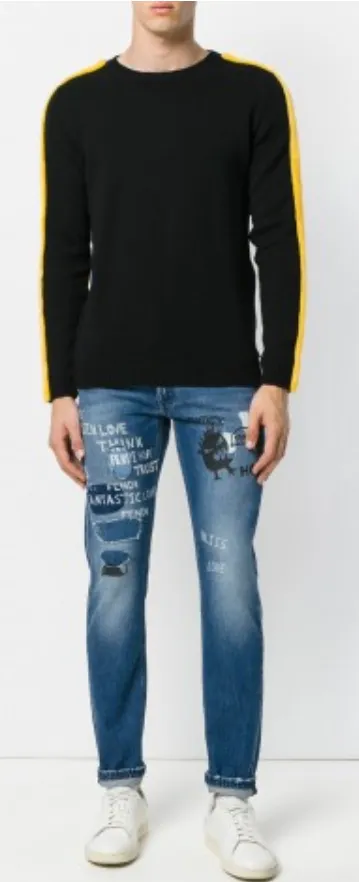 FENDI - distressed skinny jeans