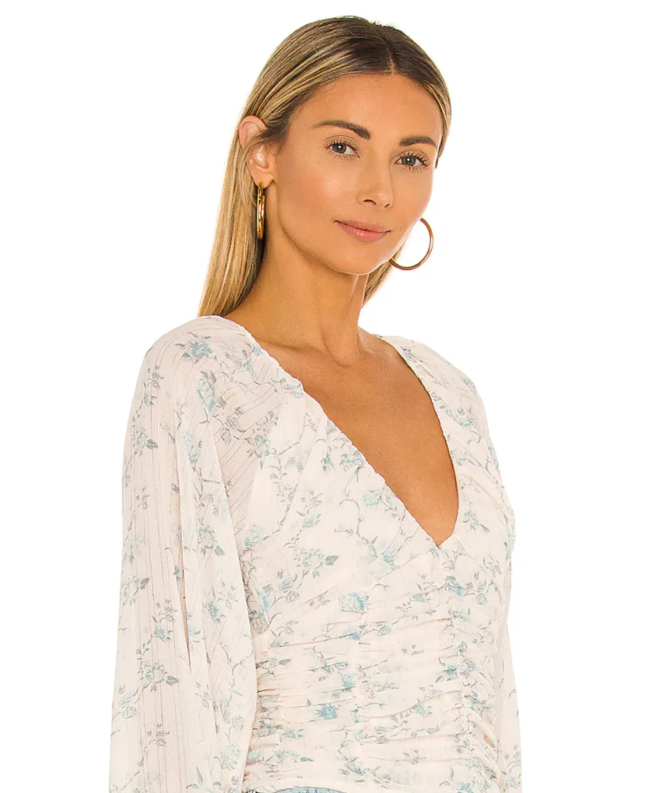 Free People Womens Final Rose Blouse