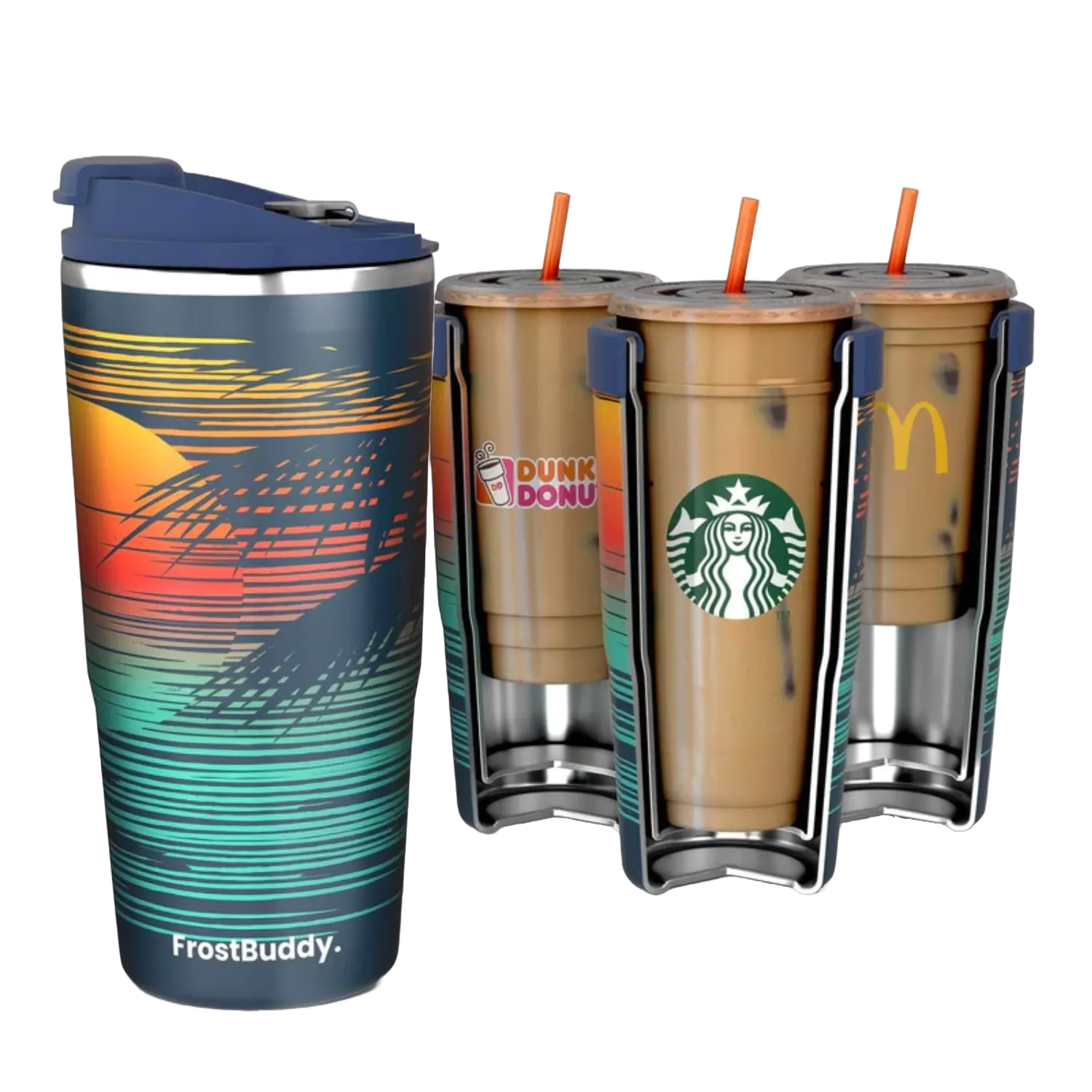 FrostBuddy® 30oz To-Go Buddy Sunset Coffee Insulator TOGO30-SUNSET