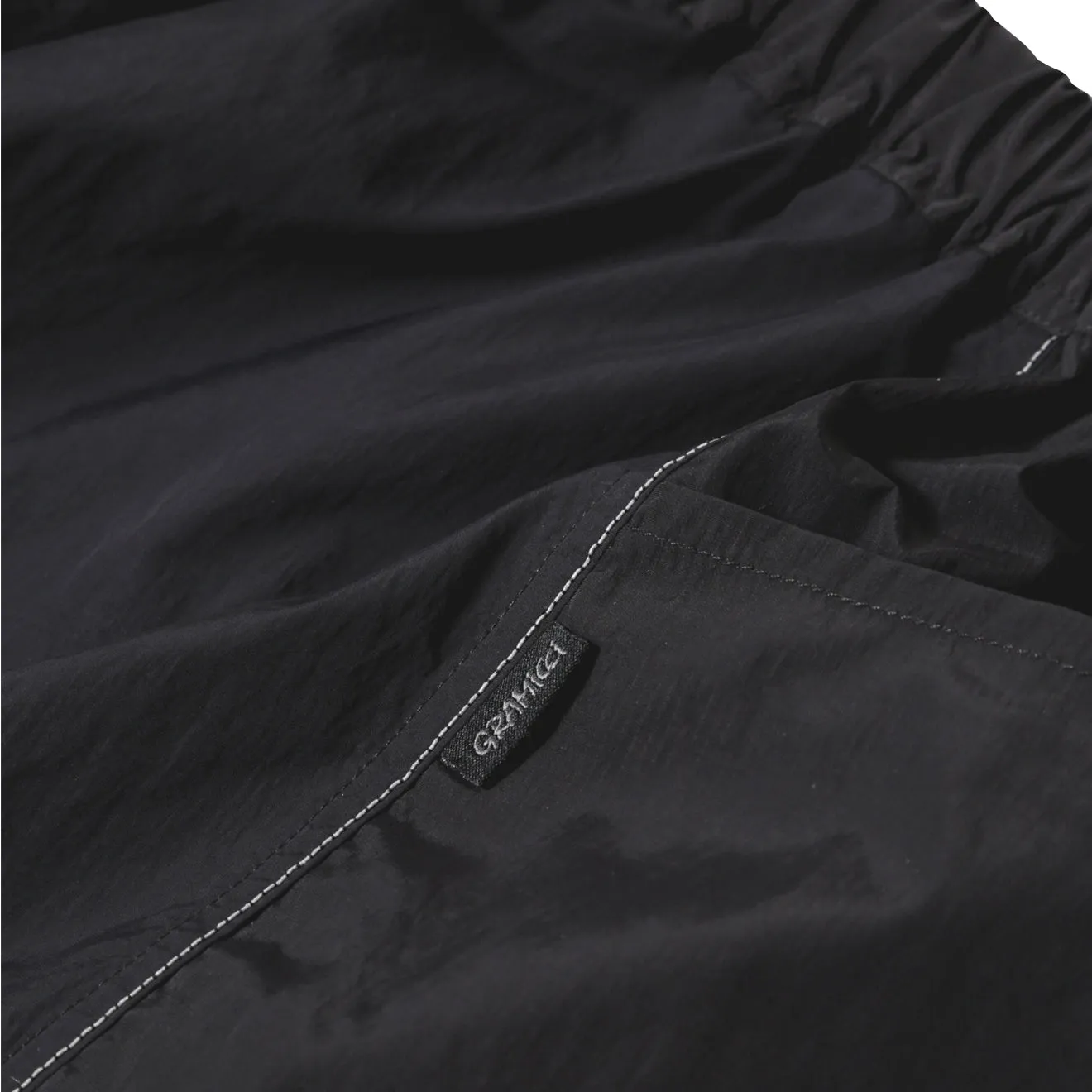 Gramicci x And Wander Patchwork Wind Short Black