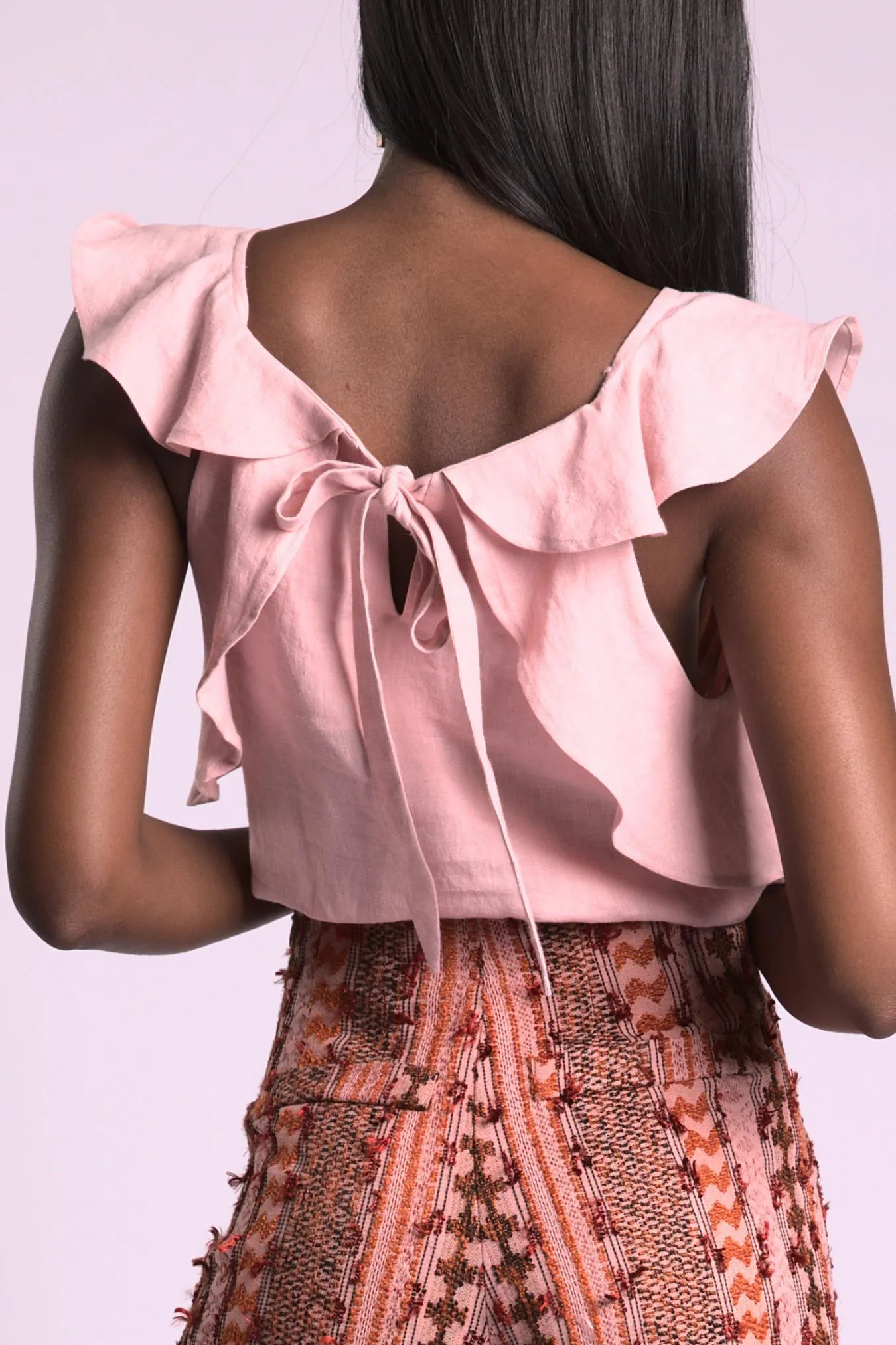 Greta Ruffled Top