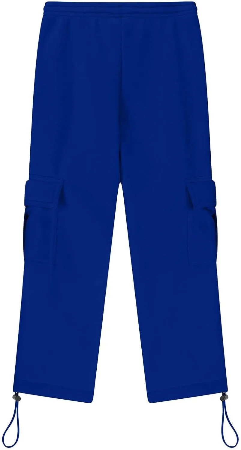Kids Boys Cargo Sweatpants Toddler Boys' Casual Drawstring Elastic Waist Sweat Pants Baggy Sweatpants 1Pcs Set