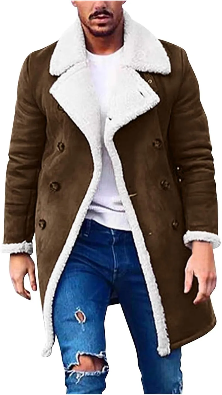 LCMTWX Jacket Men Big And Tall Men'S Sherpa Lined Jacket Women Leather Coats Winter Coats for Men Mens Halloween Sweatshirt Mens Black Bomber Jacket Mens Coat Mens Gift Ideas SĆ