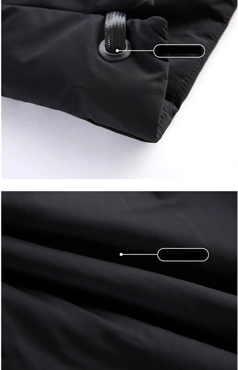 Maiyifu-GJ Mens Winter Coats Hooded Quilted Down Coat Windproof Thicken Long Puffer Jacket Padded Warm Parka Jacket Outerwear