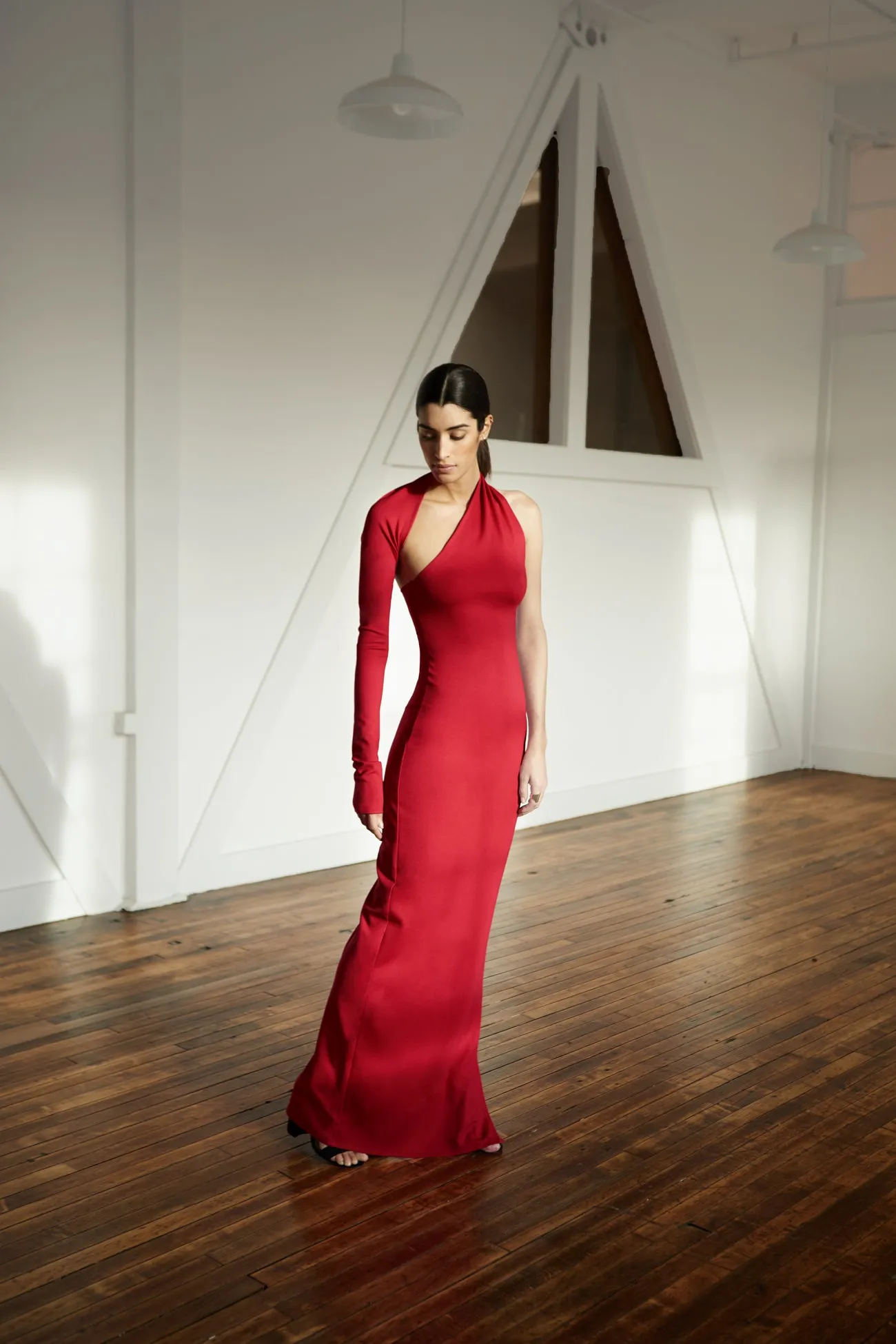 Manhattan One Shoulder Gown