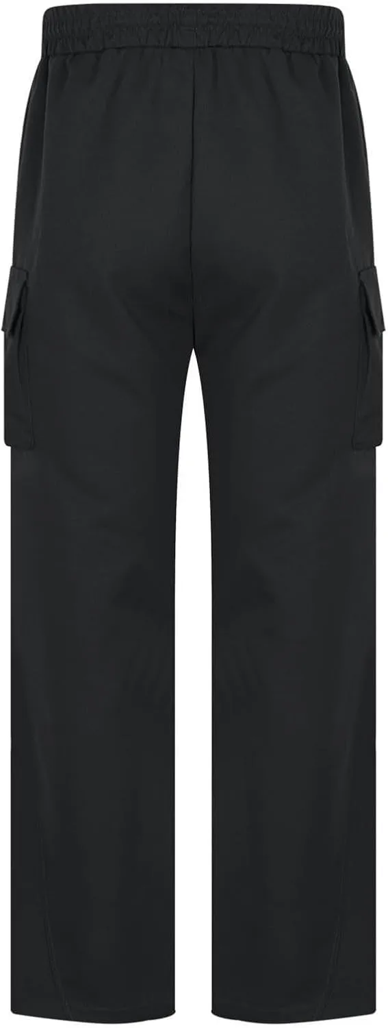 Mens Cargo Pants Elastic Waist Drawstring Slim Fit Skinny Joggers for Men Lightweight Hiking Pants with Multi Pockets