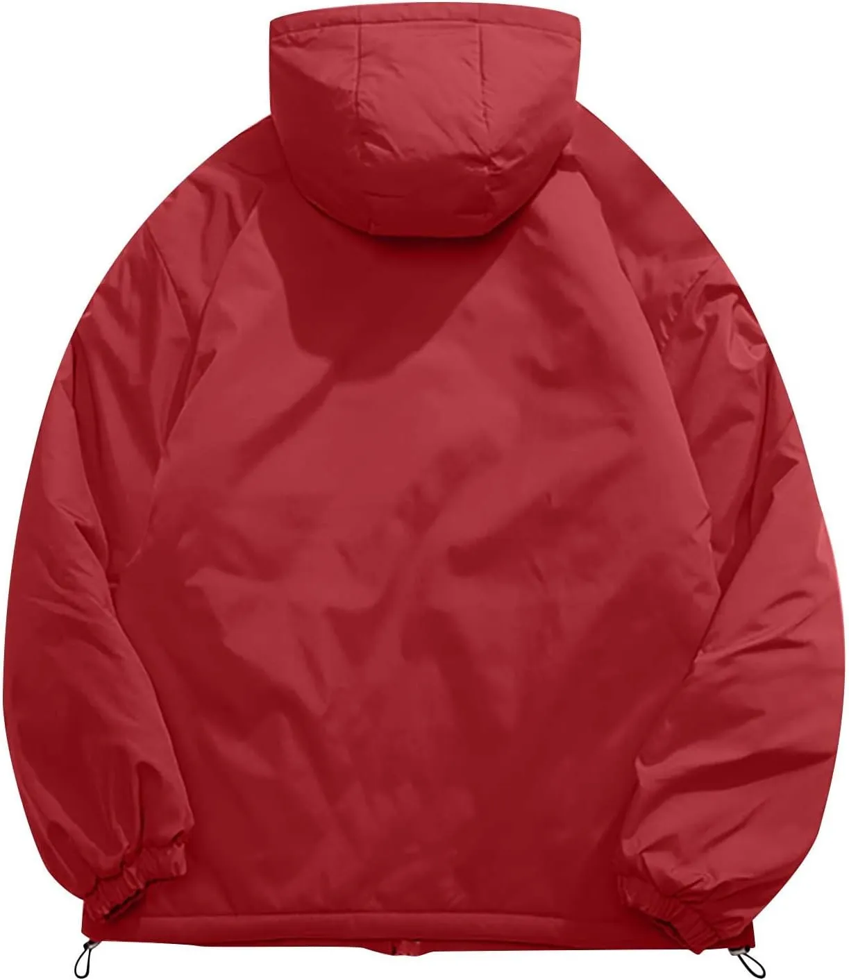 Men's Hooded Softshell Jacket Waterproof Lightweight Insulated Windbreaker Fleece Lined Rain Shell Jackets Zipper Coat