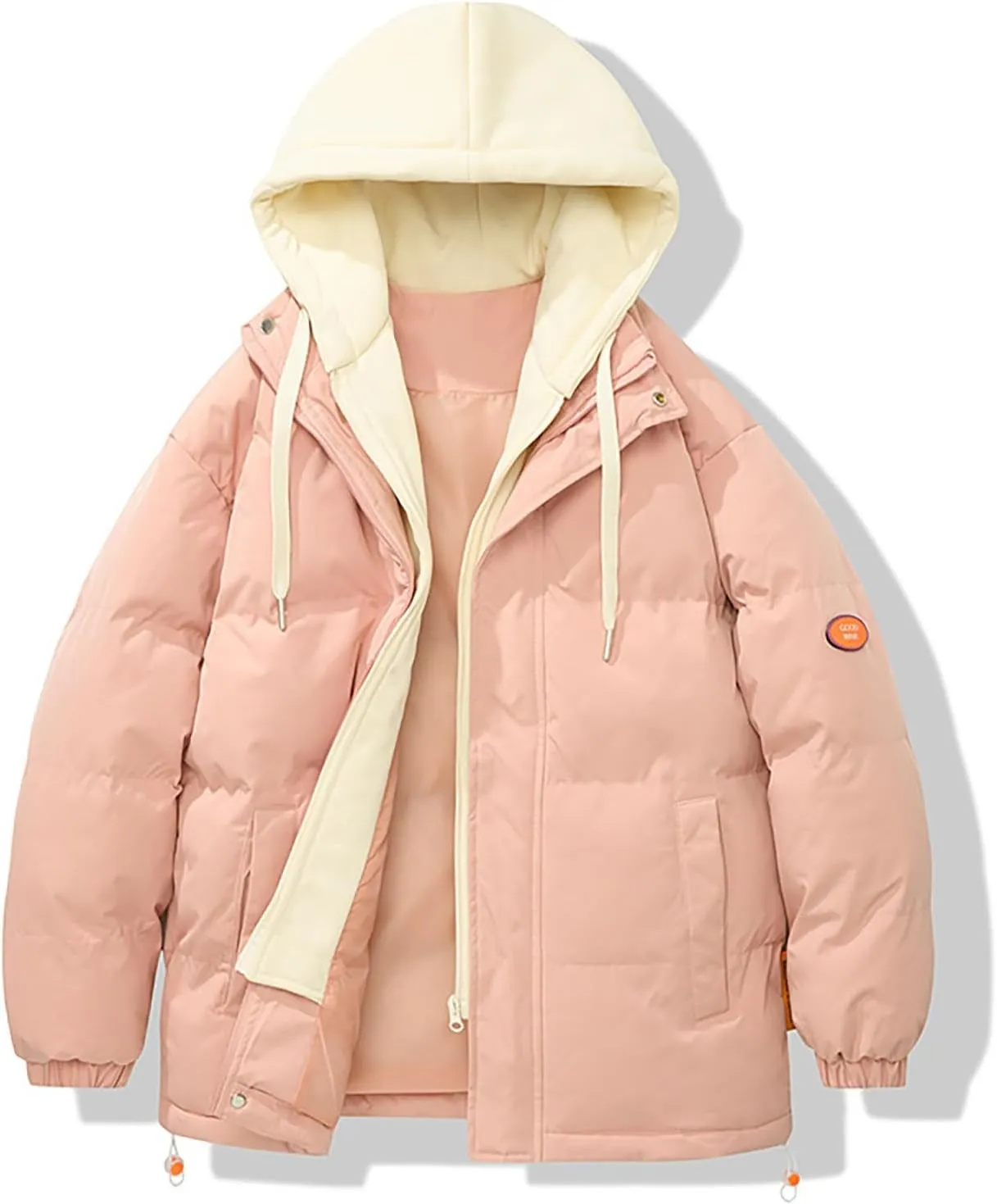 Men's Lightweight Puffer Jacket Hooded Coat Bubble Warm Jacket Men ThiCasual Winter Windproof Insulated Jacket