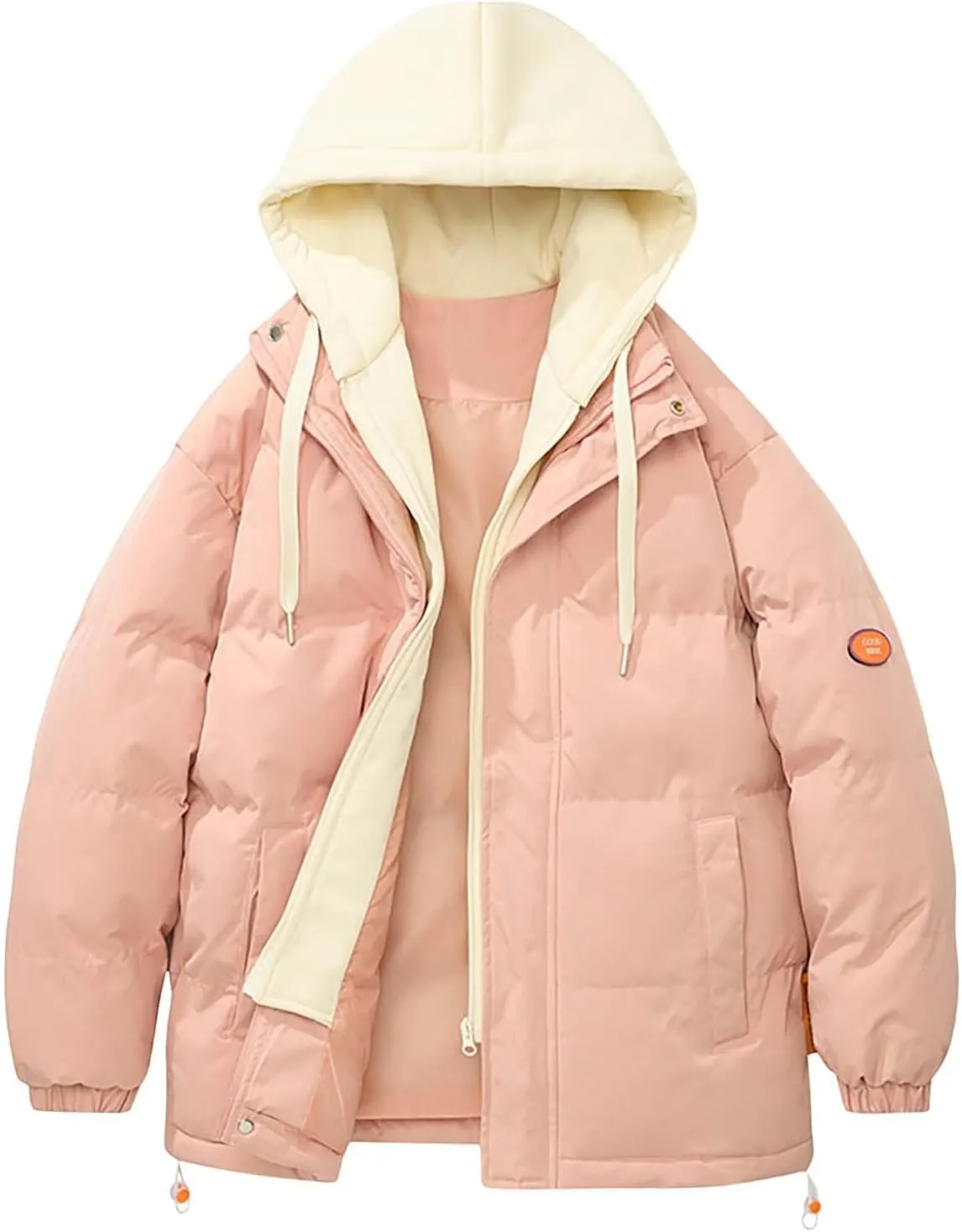 Men's Lightweight Puffer Jacket Hooded Coat Bubble Warm Jacket Men ThiCasual Winter Windproof Insulated Jacket