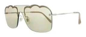 Miu Miu 0MU 55US 1BC176 Silver Irregular Sunglasses
