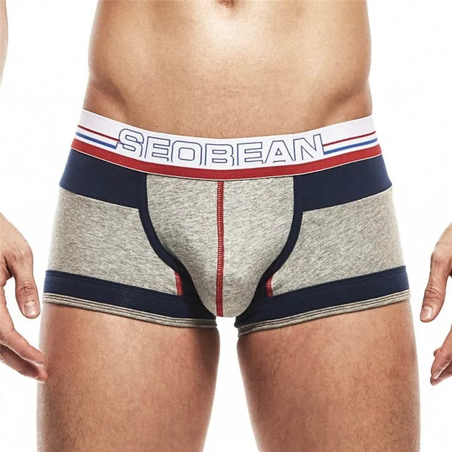 Multicolor Patchwork Style Men Boxer