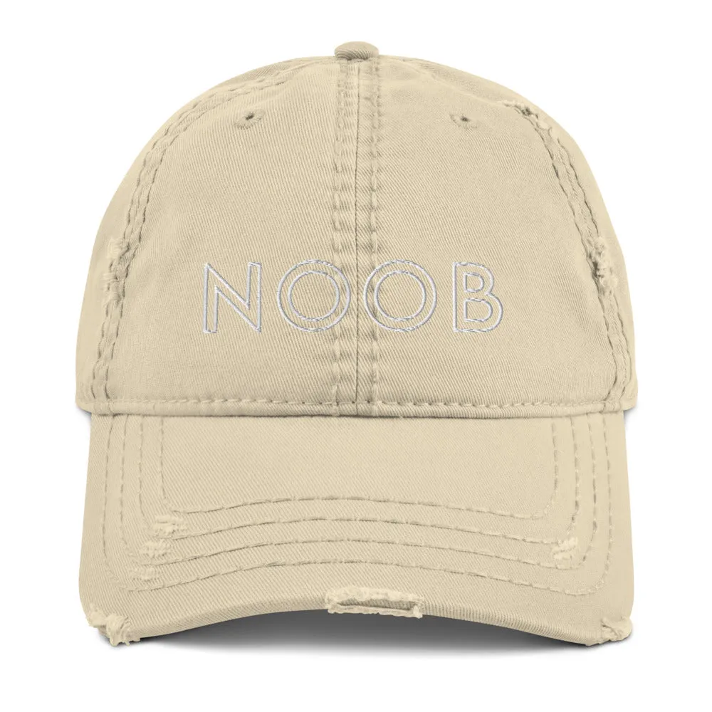 Noob | Distressed Dad Hat