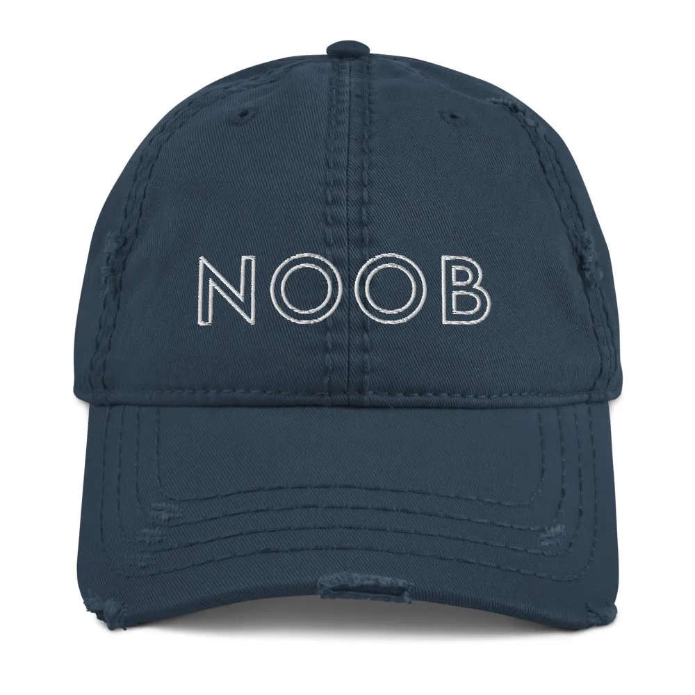 Noob | Distressed Dad Hat