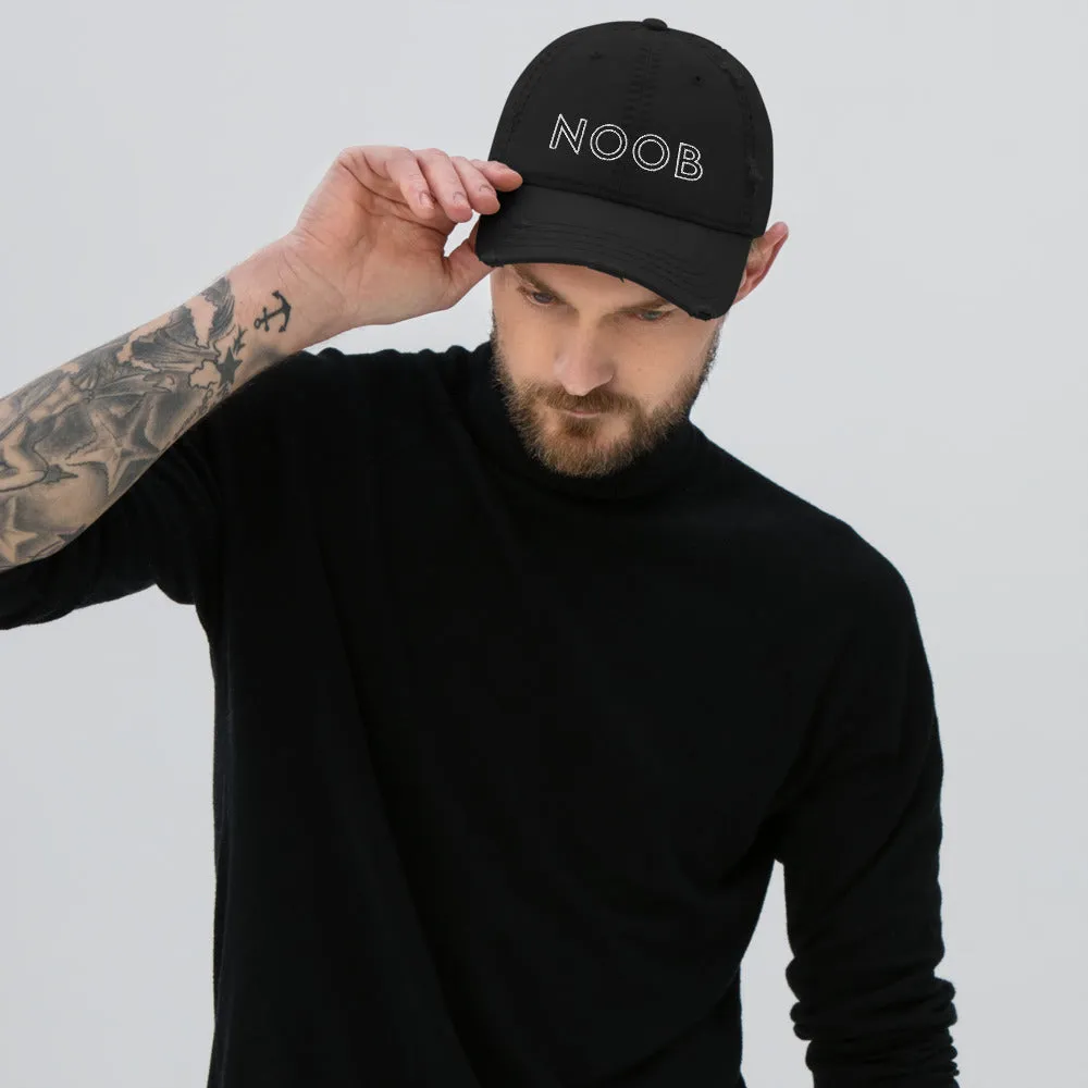 Noob | Distressed Dad Hat