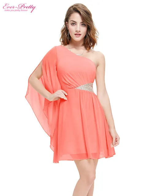 One Shoulder Cocktail Dress