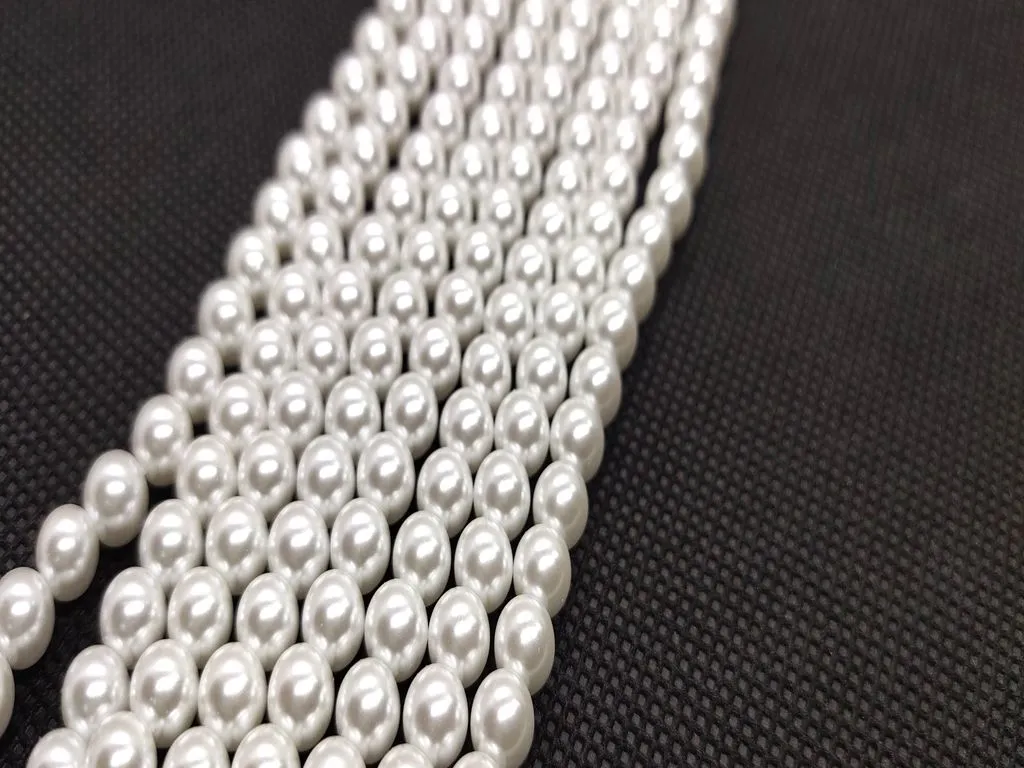 Pearl White Superior Quality Spherical Glass Pearls