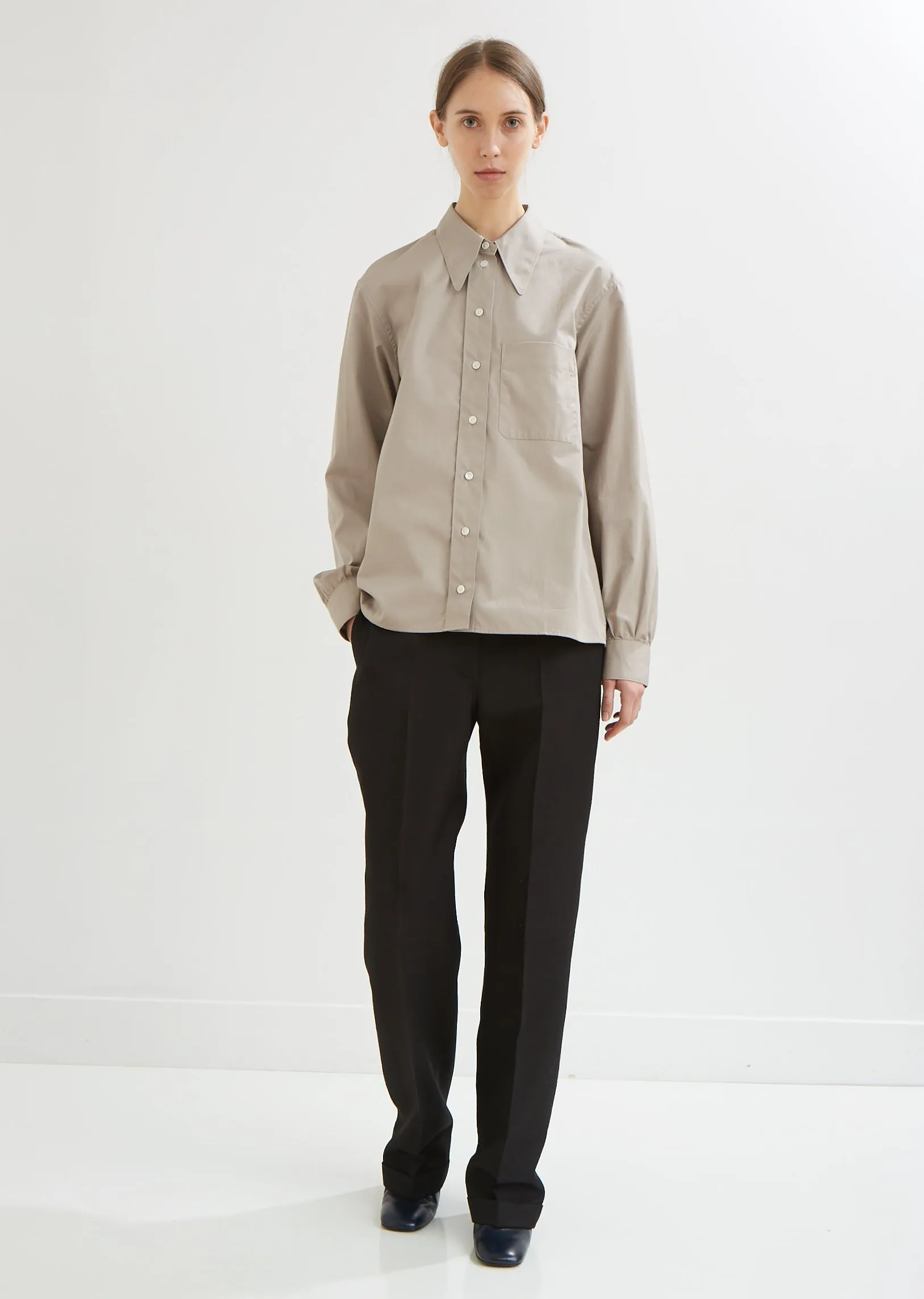 Pointed Collar Shirt