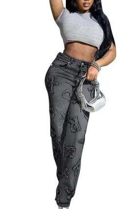 PS3505 Straight Leg Denim Jeans Pant