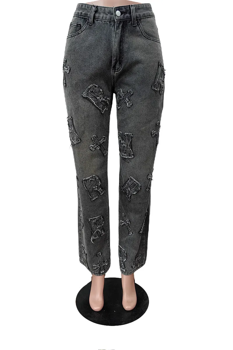 PS3505 Straight Leg Denim Jeans Pant