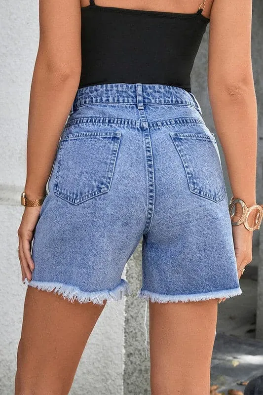 PZ749 Distressed Effect Ripped Jeans