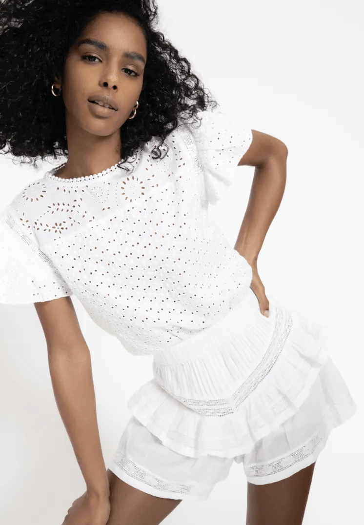 Raksha White Playsuit