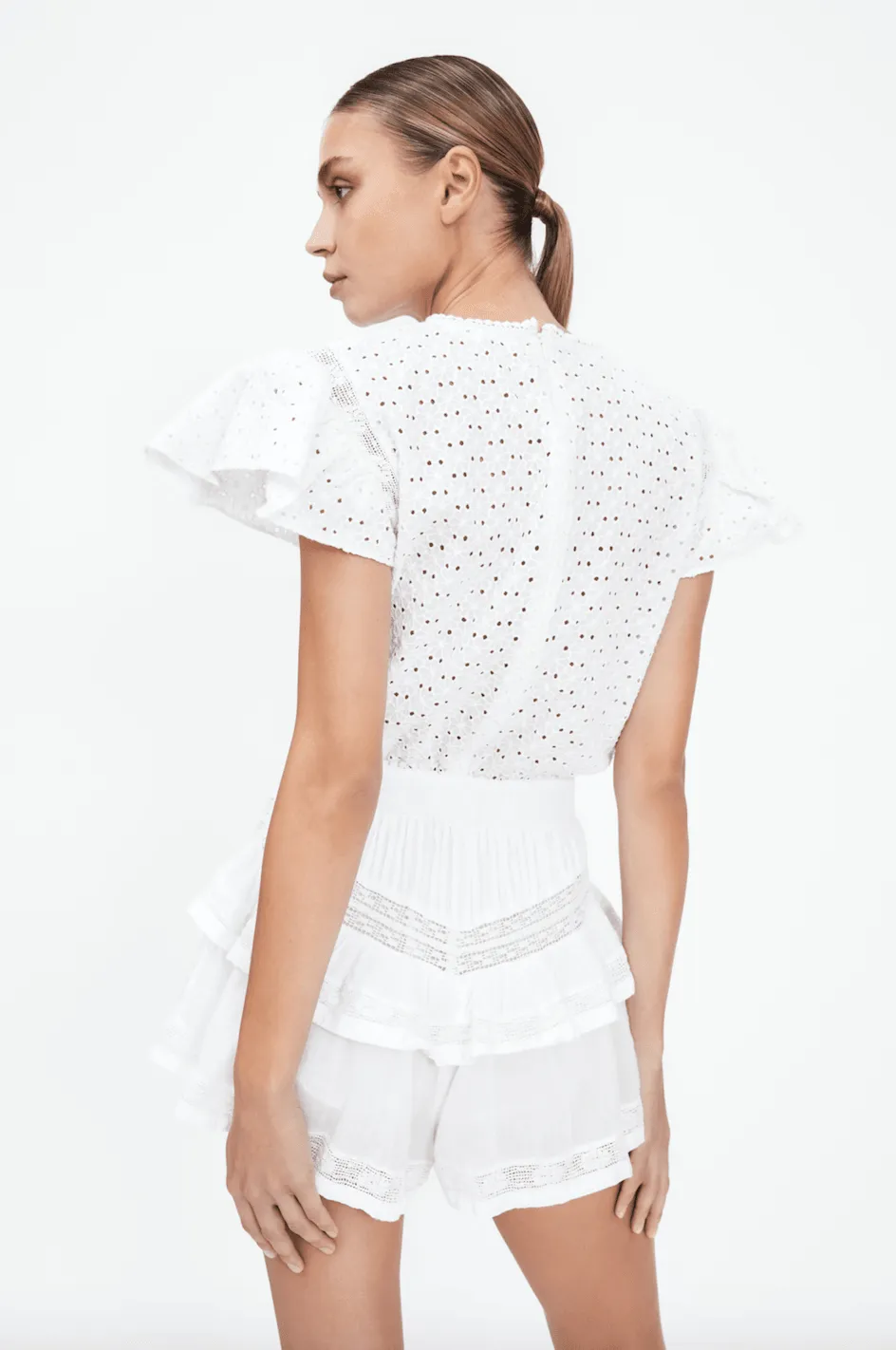 Raksha White Playsuit