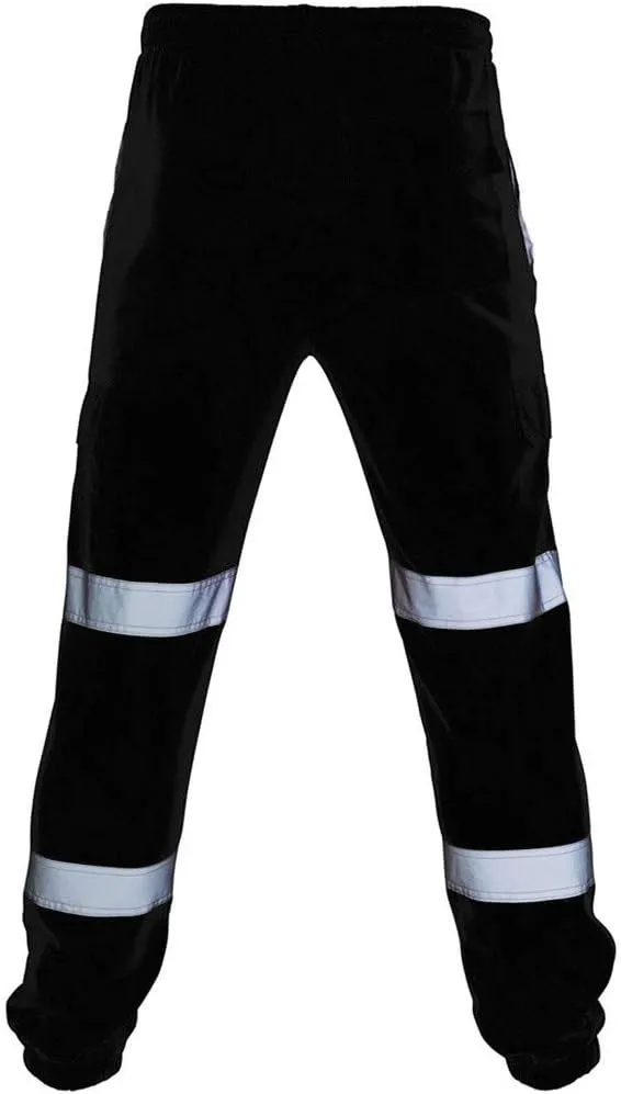RTRDE Men's Hi Vis Lightweight Work Pants Flex Tactical Fishing Hiking Casual Cargo Pants, S-2XL