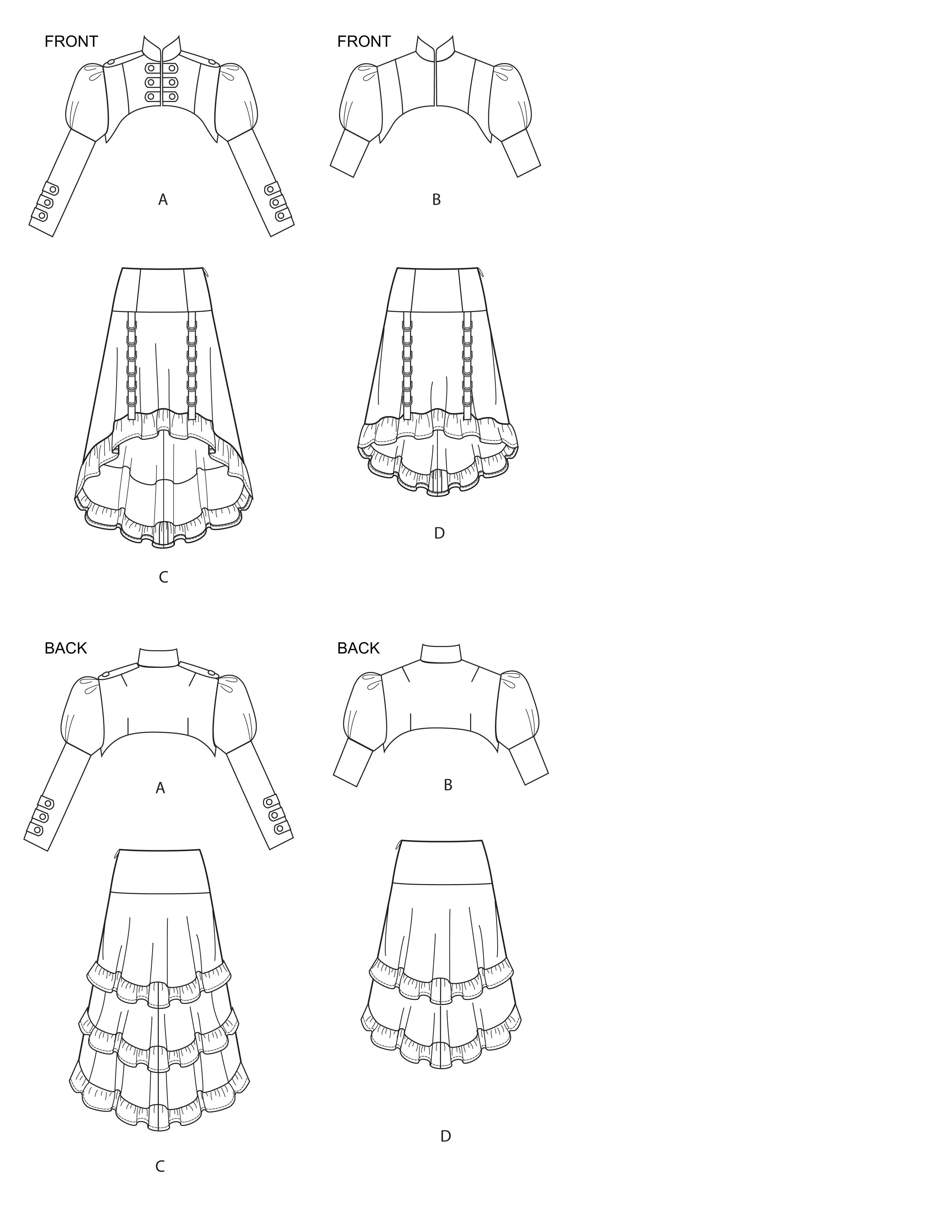 Simplicity Pattern 9007 Misses' Steampunk Costumes pattern