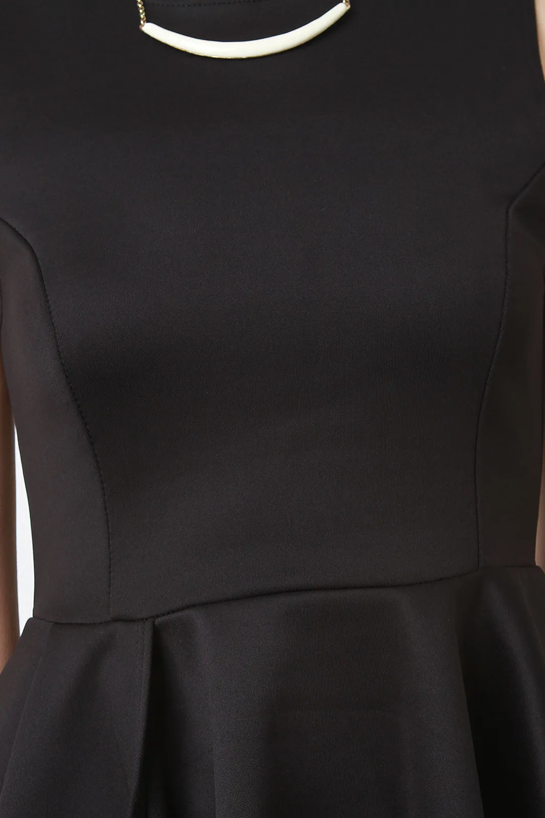 Sleeveless Asymmetrical Peplum Top
