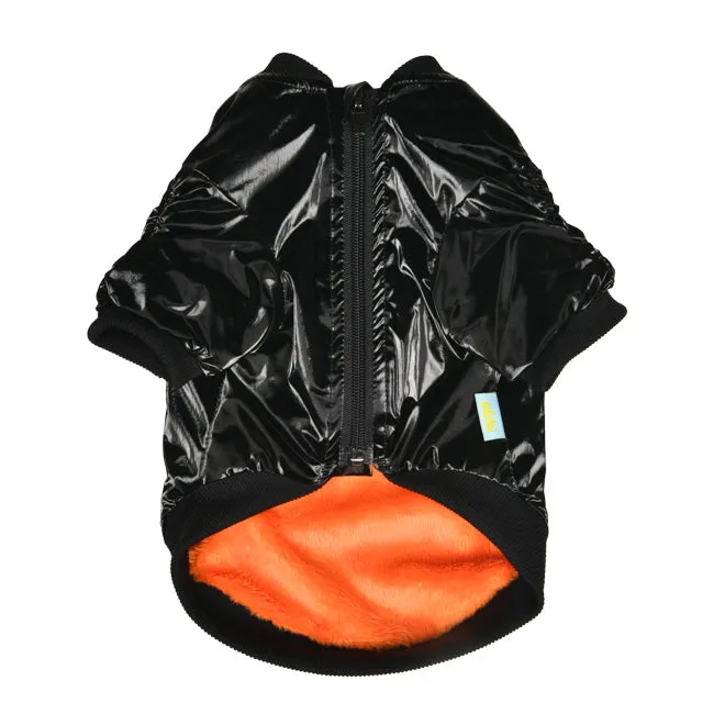 space glossy black jacket