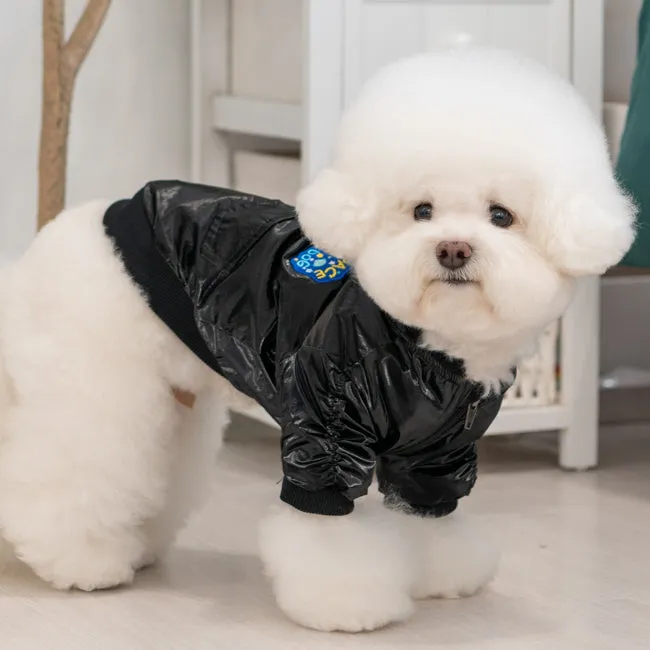 space glossy black jacket