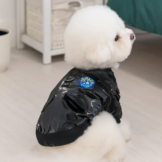 space glossy black jacket