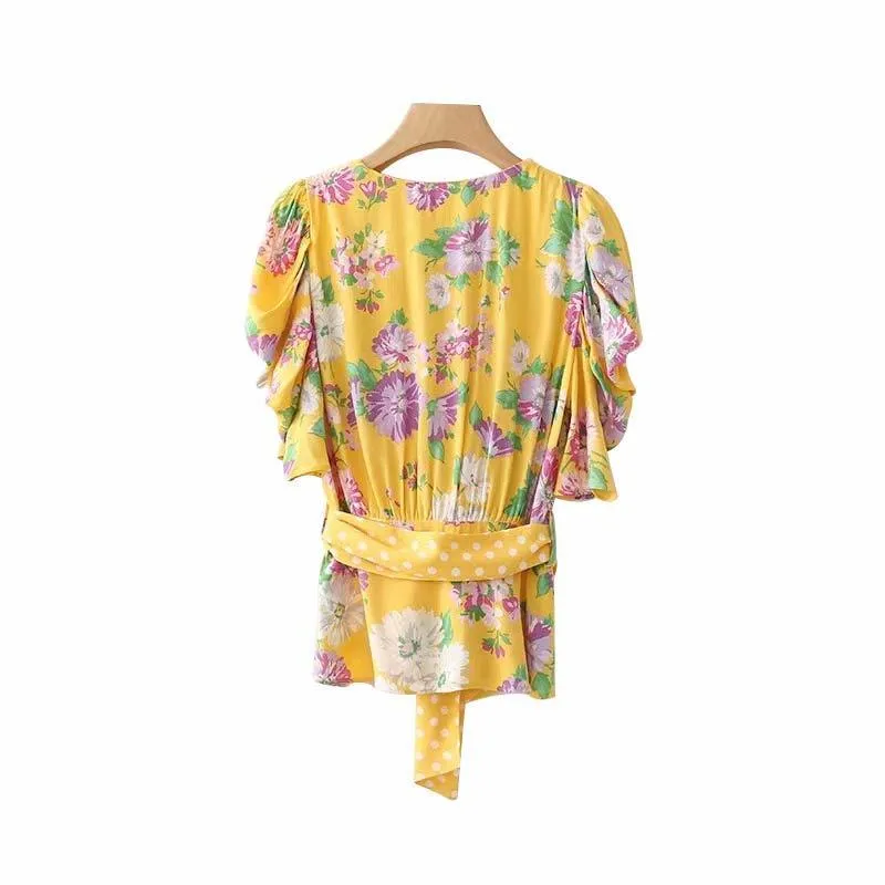 SPRING DREAM WRAP TOP