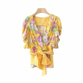 SPRING DREAM WRAP TOP