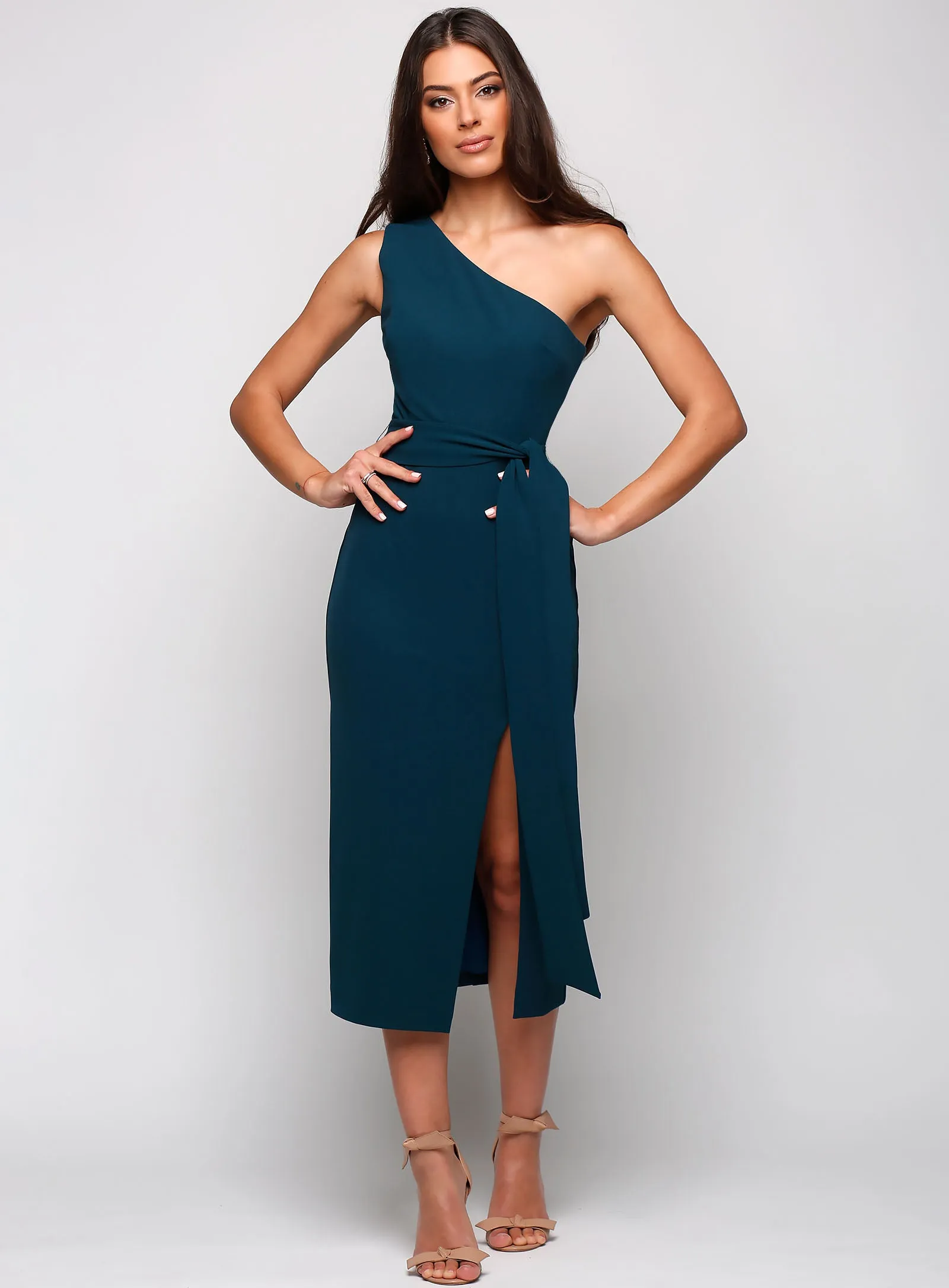 Topia One Shoulder Midi
