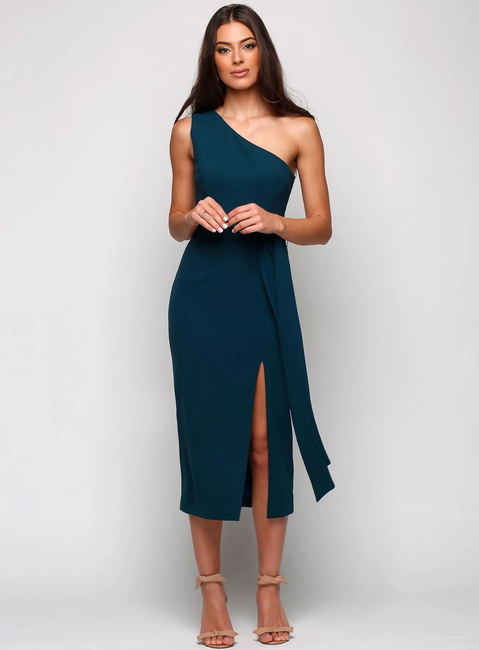 Topia One Shoulder Midi