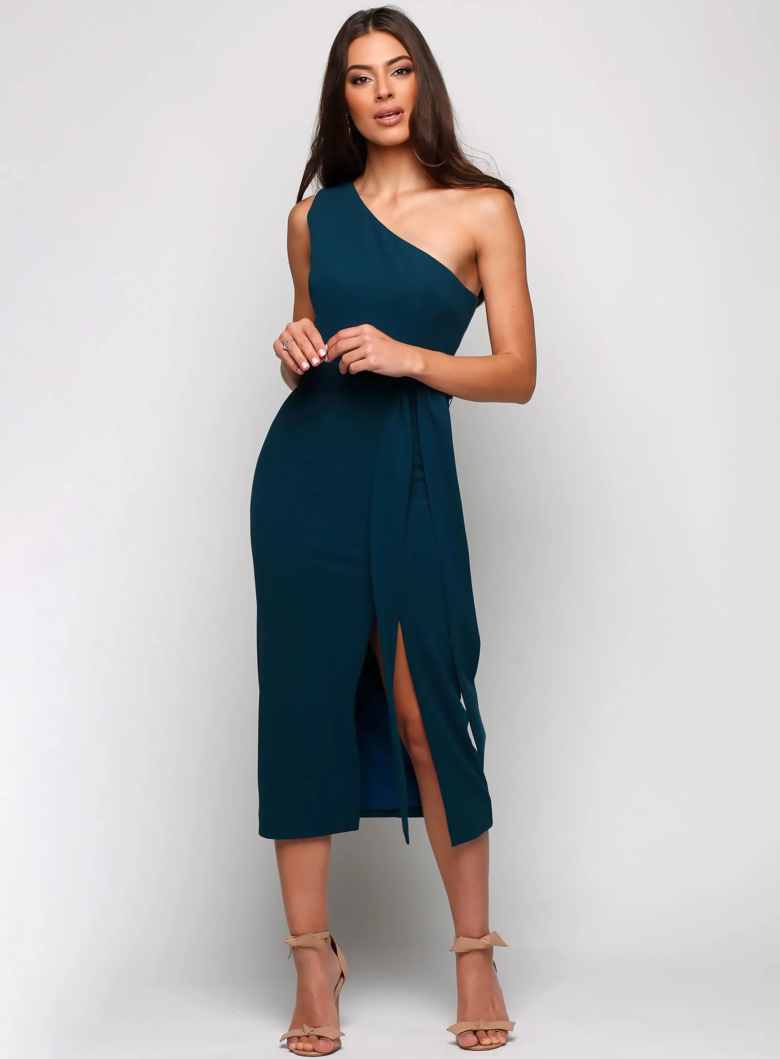 Topia One Shoulder Midi