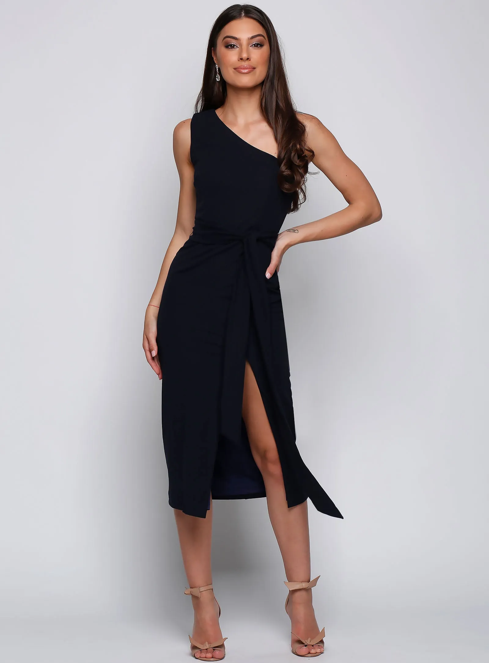 Topia One Shoulder Midi