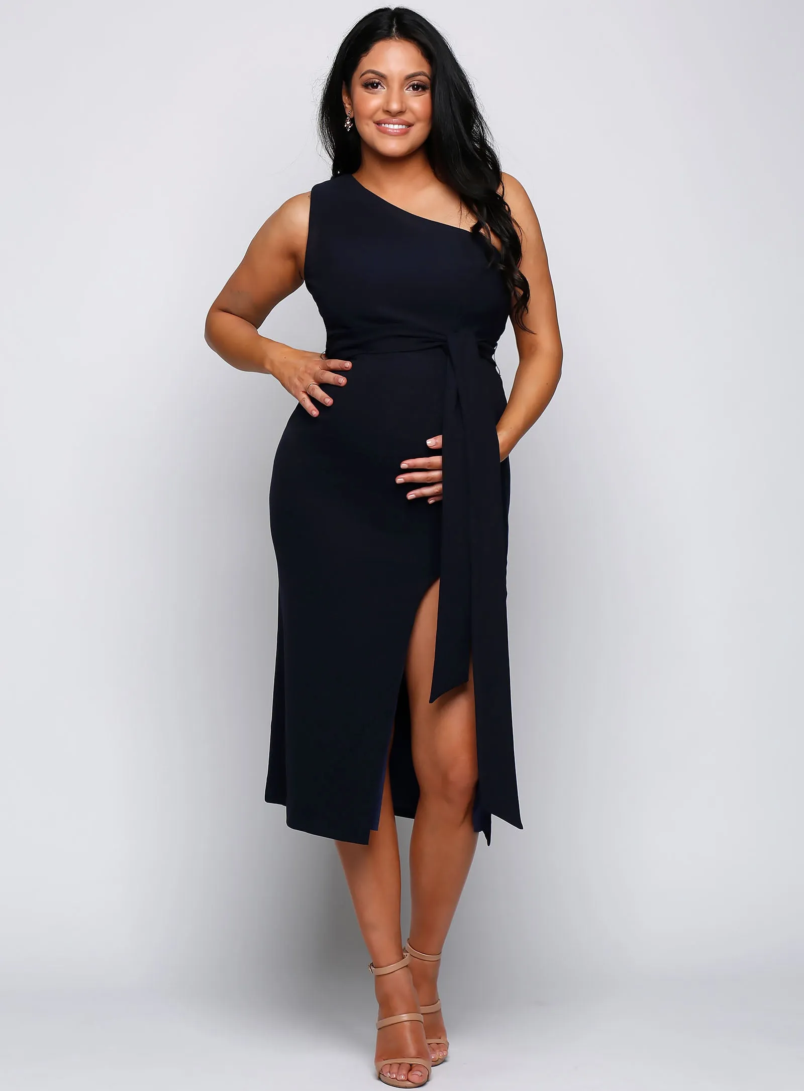 Topia One Shoulder Midi